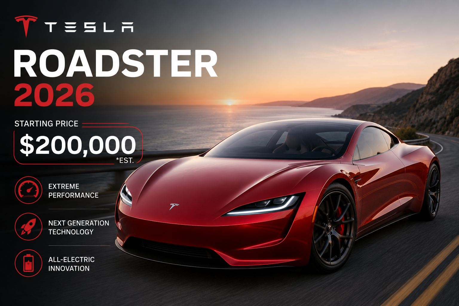 Tesla Roadster 2026 Price: Estimate, Status, and Buyer Budget